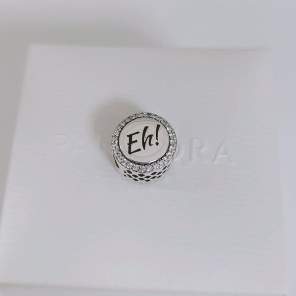 Pandora Banff Maple Leaf Button Charm Bead Charm Eh! Pendant S925 Silver - Picture 6 of 11